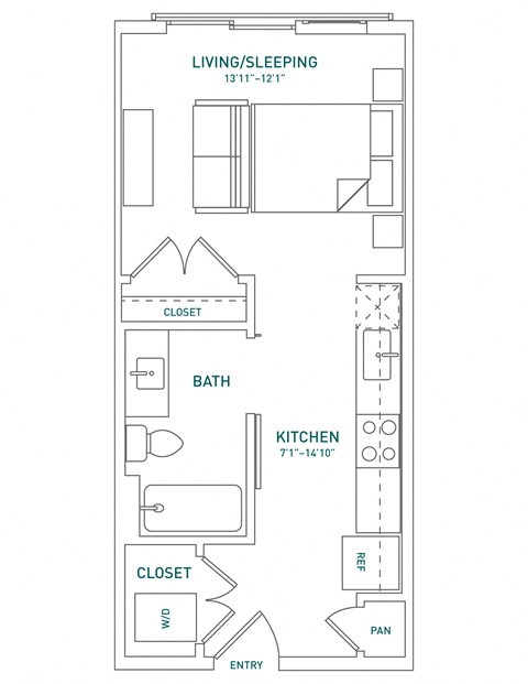 Heritage Plaza Studio E3 Floor Plan